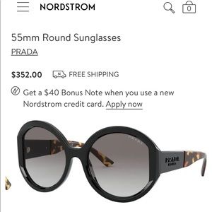 Prada round sunglasses
